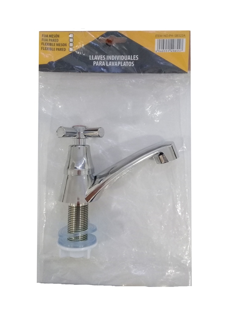 LLAVE LAVAMANO PLAST/CROMADA 3-356