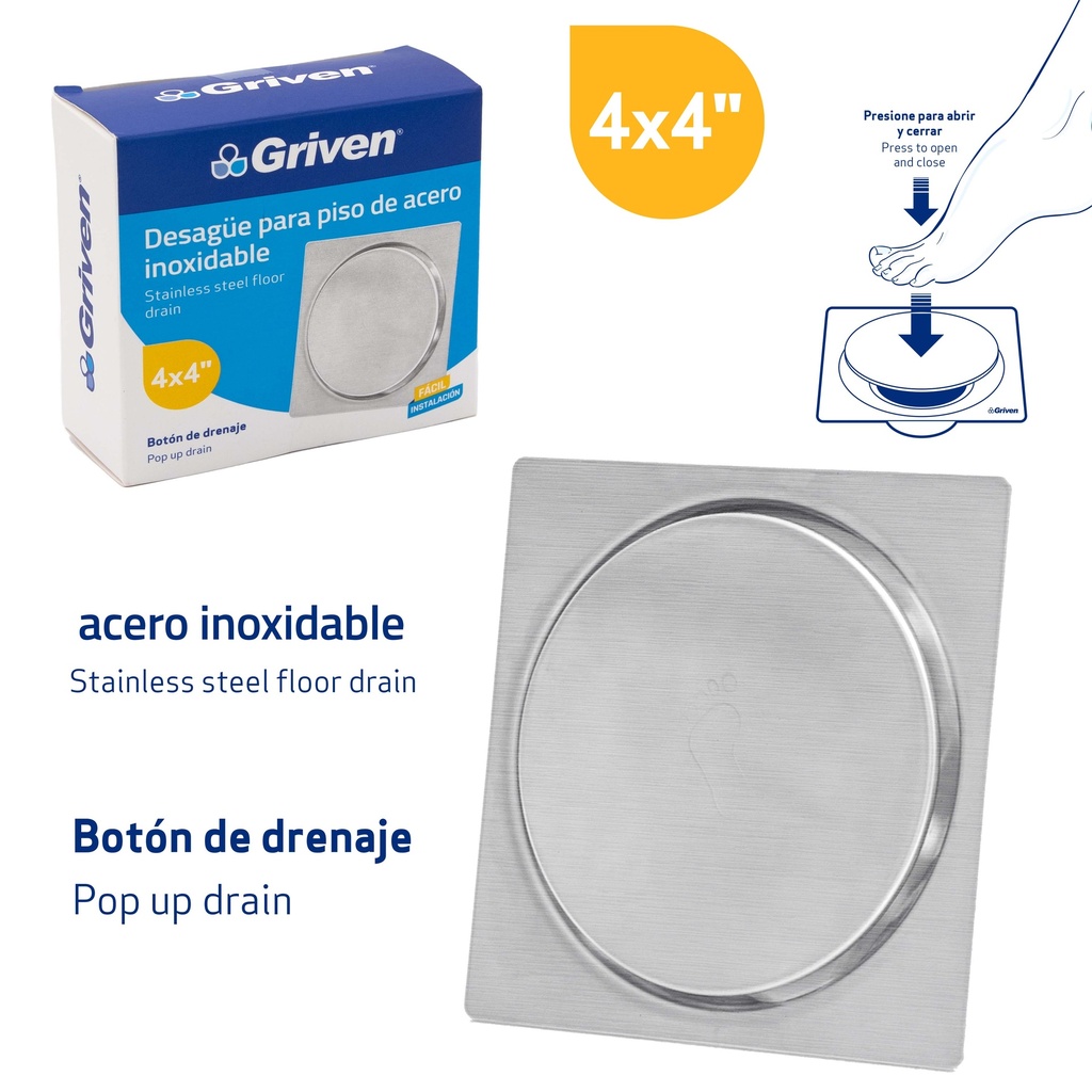 REJILLA CUADRADA PUSH BUTTOM GRIVEN 3-368