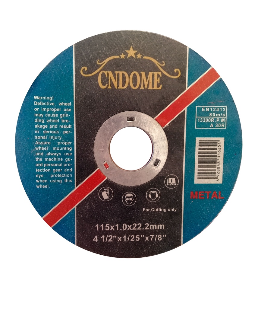 DISCO C/METAL FINO x 4 1/2 CNDOME 3-388