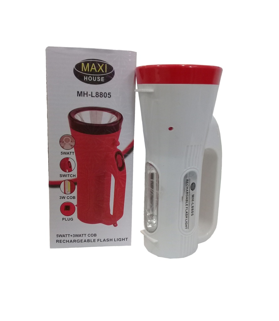 LINTERNA RECARGABLE 5W + 3W MAXIHOUSE 3-442