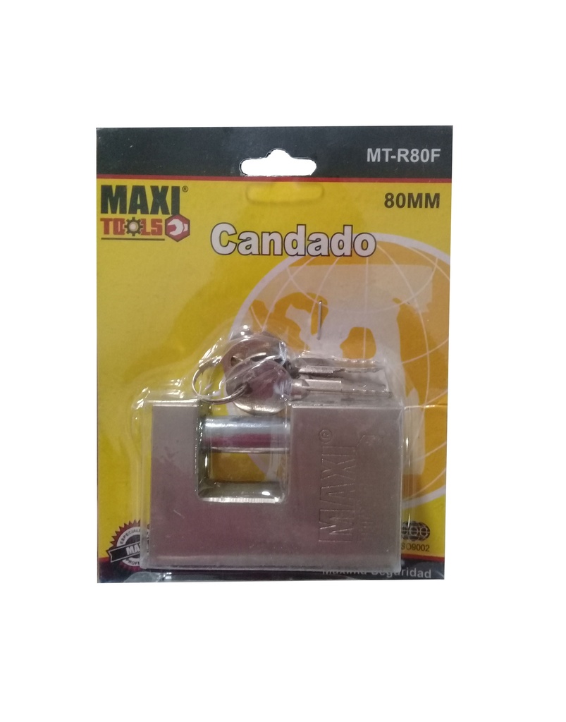 CANDADO ANTICIZALLA 80MM MAXI TOOL PLATEADO 3-457