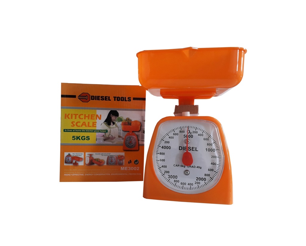 PESO BALAN P/COCINA ANALOGICO C/BANDEJA 5KG 3-469