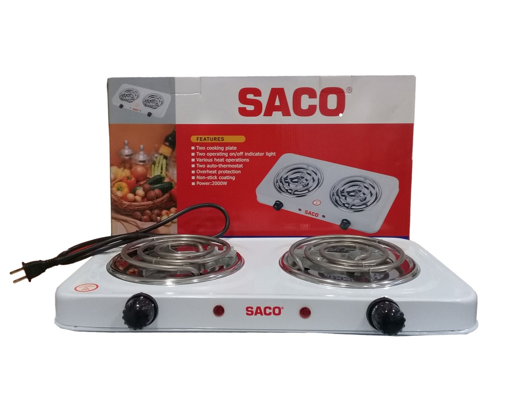 COCINA ELECTRICA 2 HORNILLA SACO 3-472