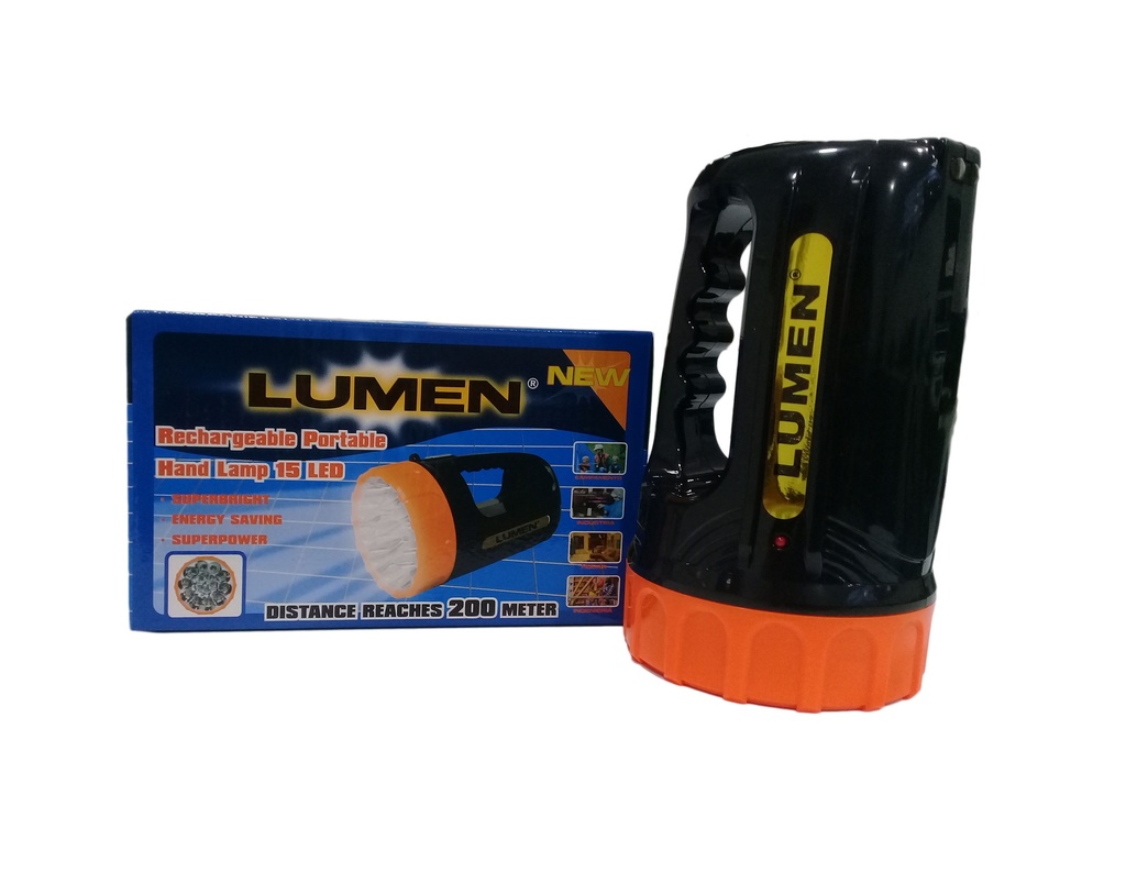 LINTERNA RECARGABLE 15LED LUMEN 3-488