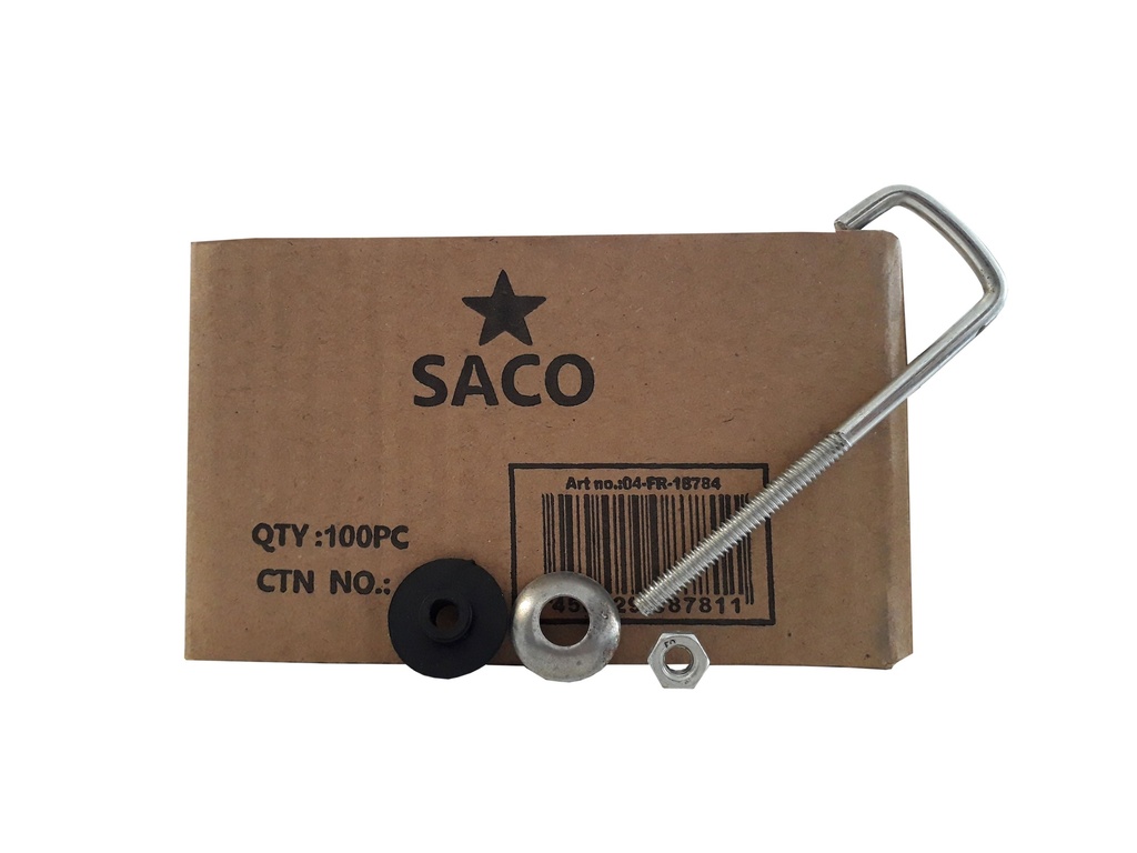 GANCHO 2x1 CORTO x 100 UND SACO IMPORTADO 3-550