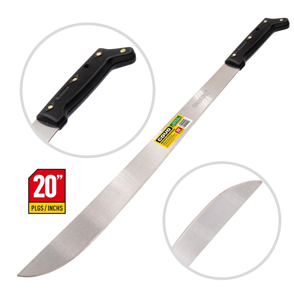 MACHETE 20" MANGO PLASTICO COVO 3-563