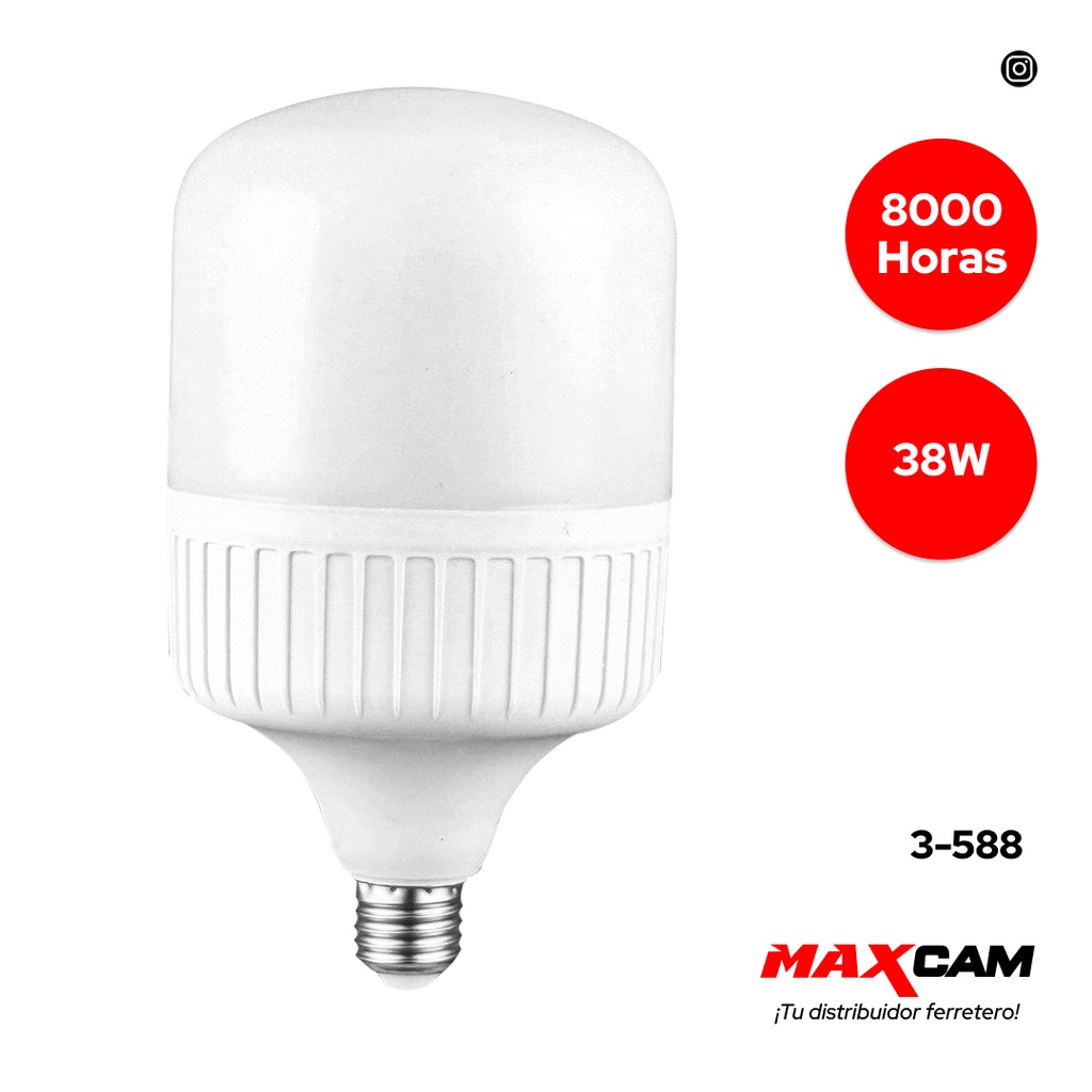 BOMBILLO KING HAT LED 38W MAXI LIGHT 3-588