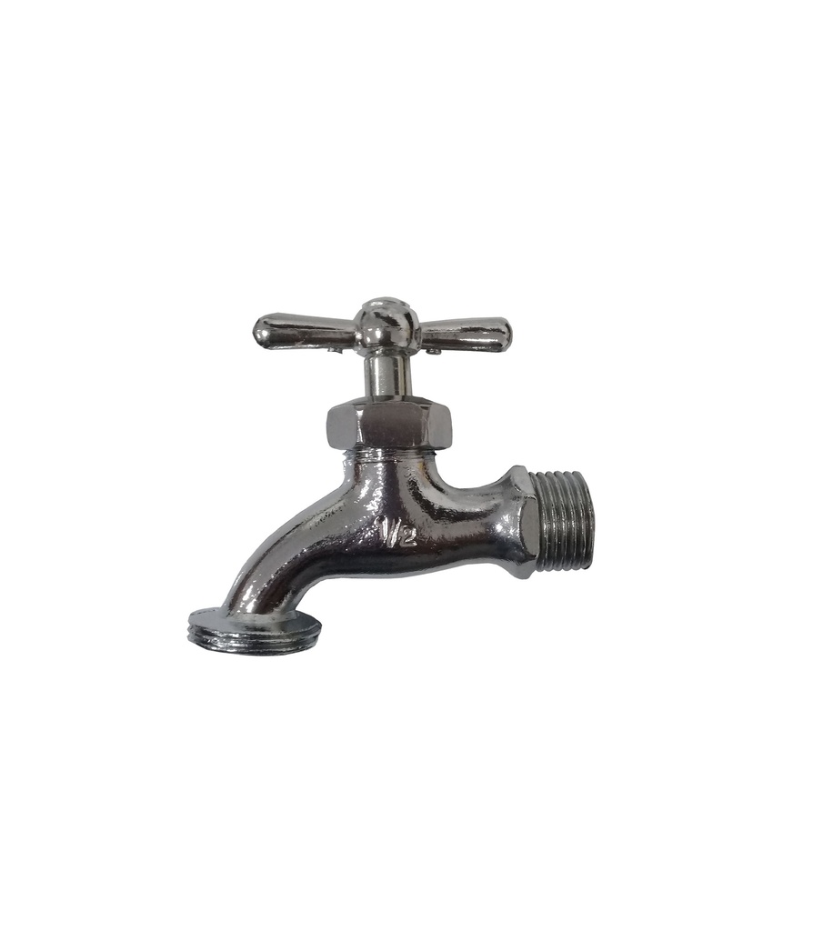LLAVE CHORRO MARIPOSA ZINC PLATEADA 3-593