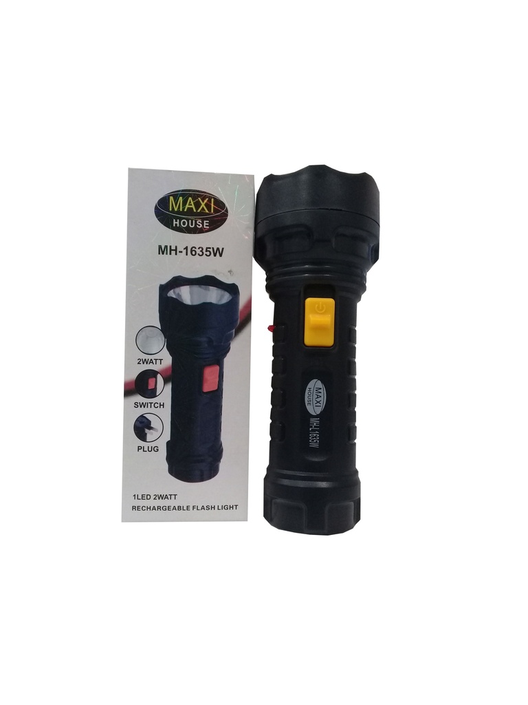 LINTERNA RECARGABLE 1 LED EN CAJA 3-595