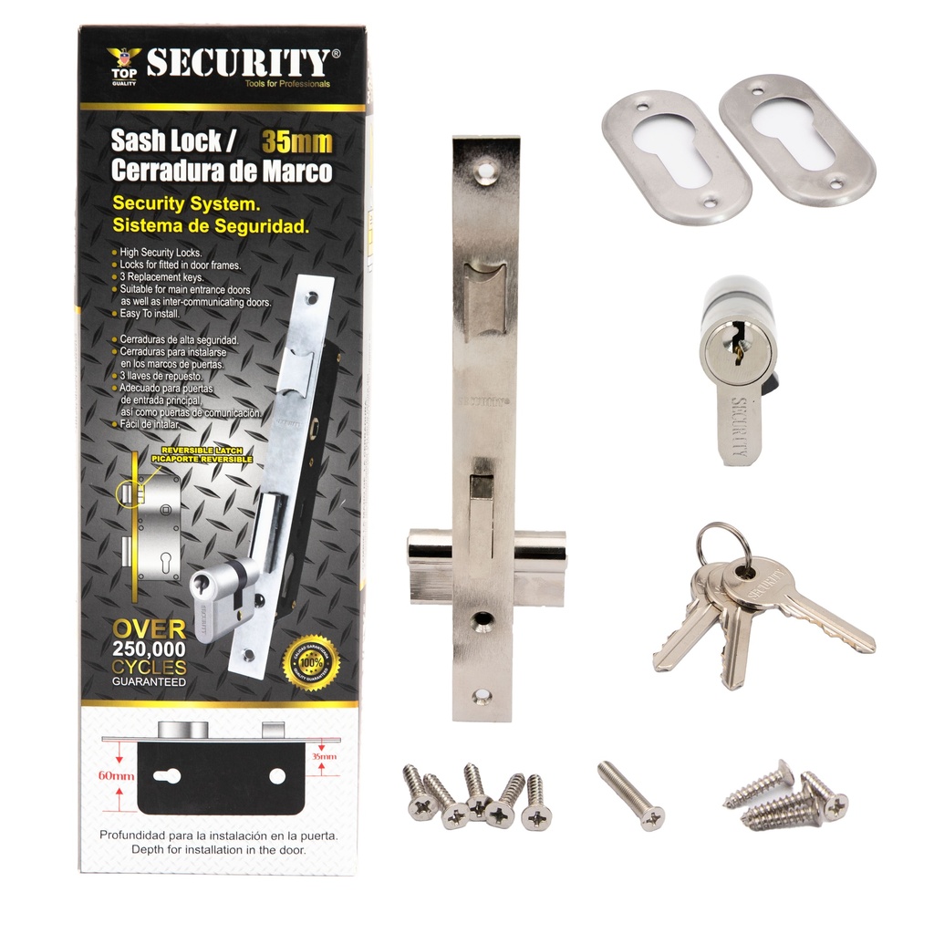 CERRADURA EMB. 35MM SECURITY 3-634