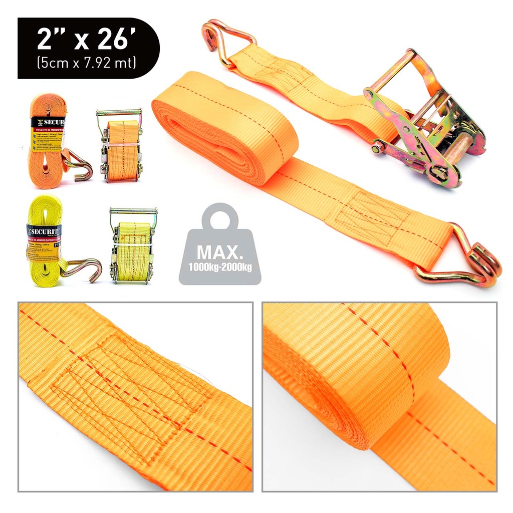 CINTA RACHET 2" SECURITY x 26 FT 3-645
