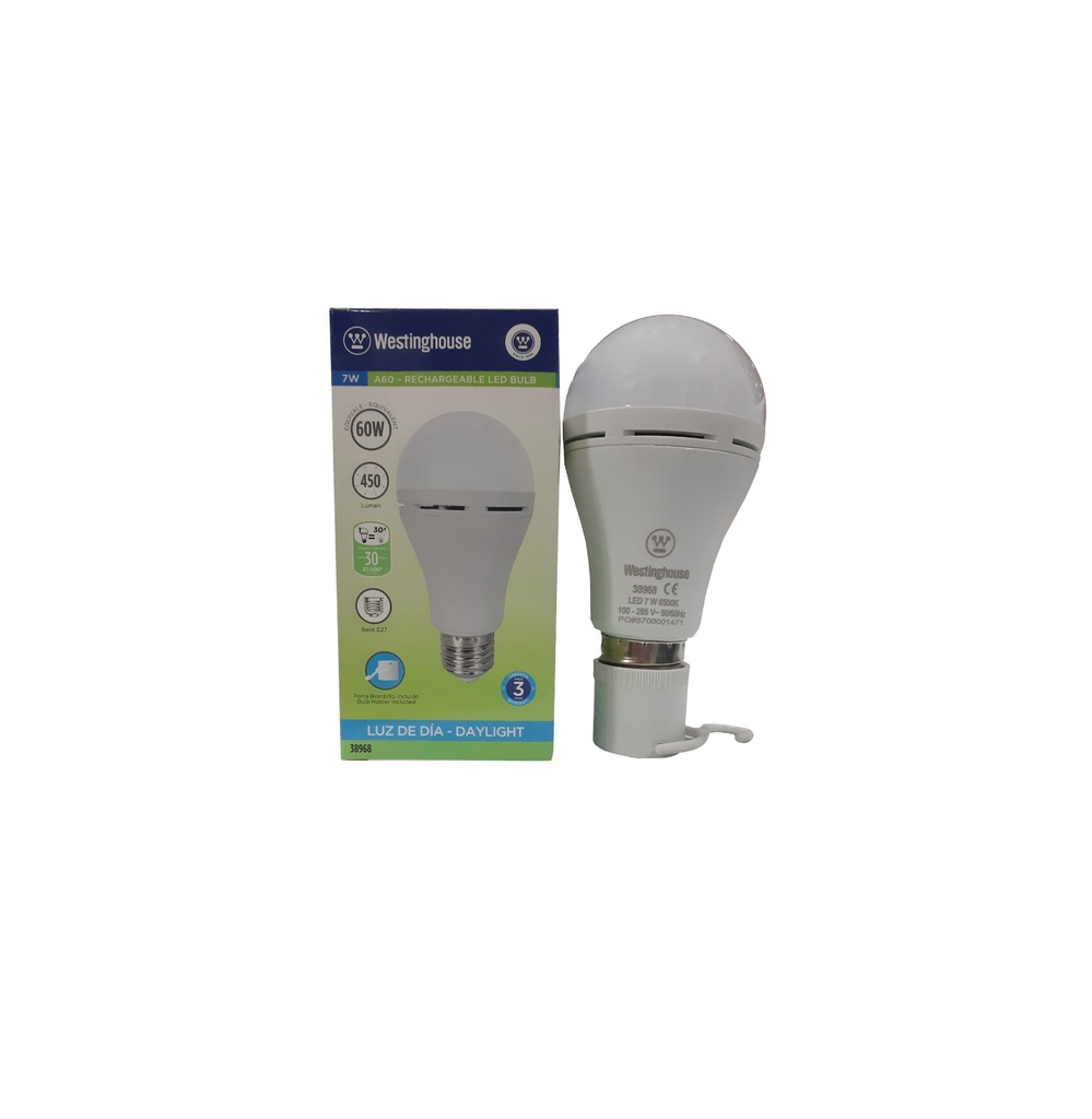 BOMBILLO RECARGABLE 7W WESTINGHOUSE 3-770