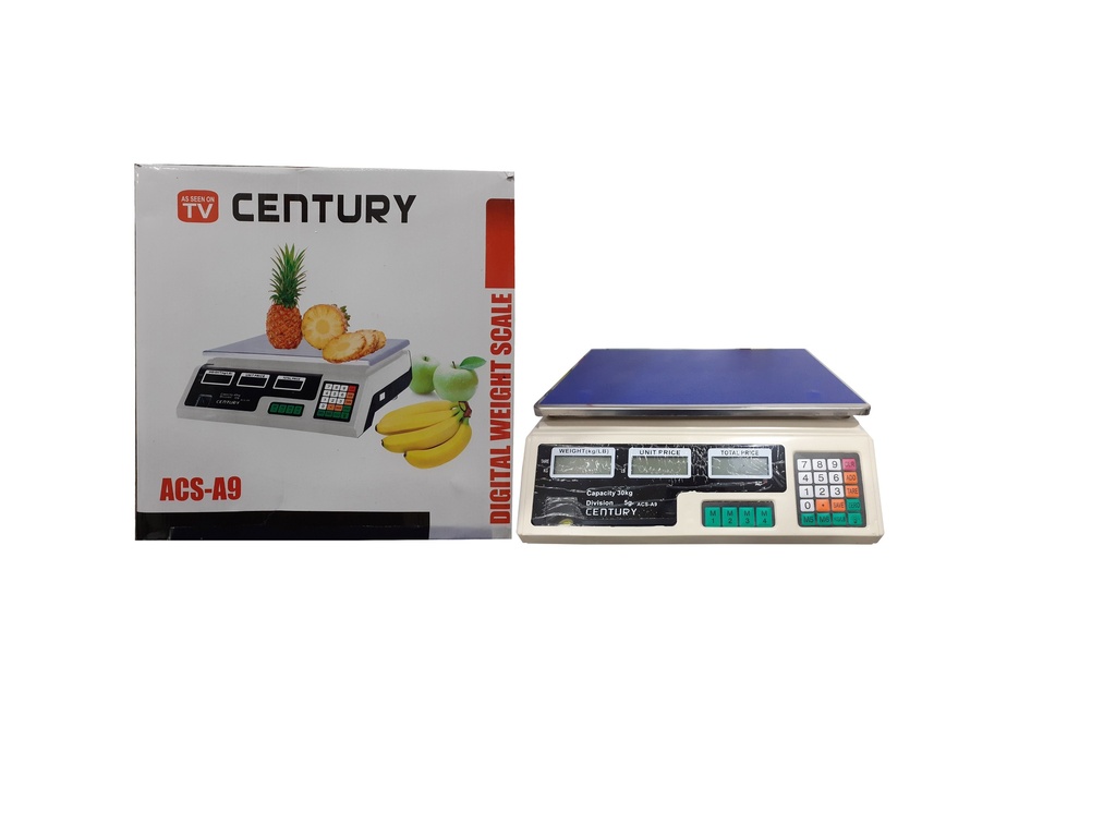 PESO ELECTRONICO BALANZA DIGITAL x 30KG CENTU 3-794
