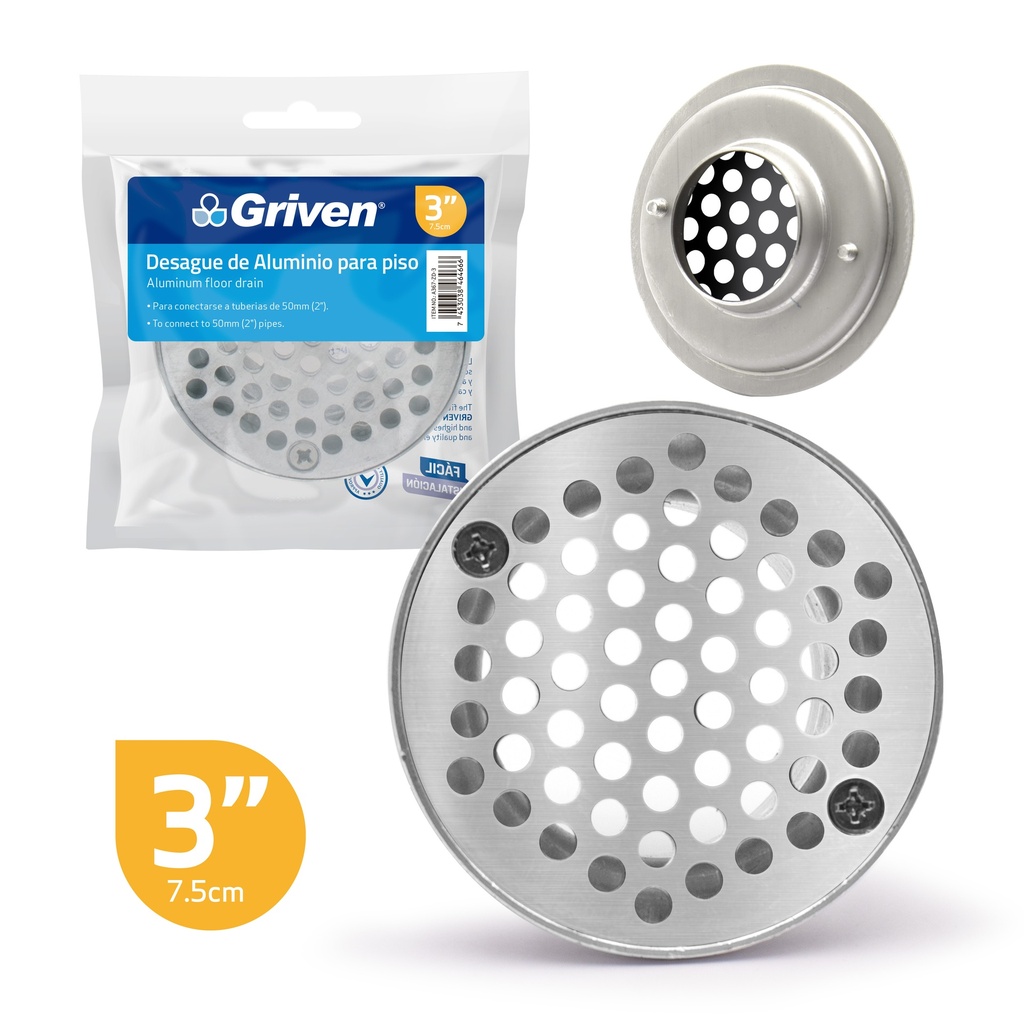 REJILLA ANTICUCARACHA ALUMINIO GRIVEN EN BOLS 3-972