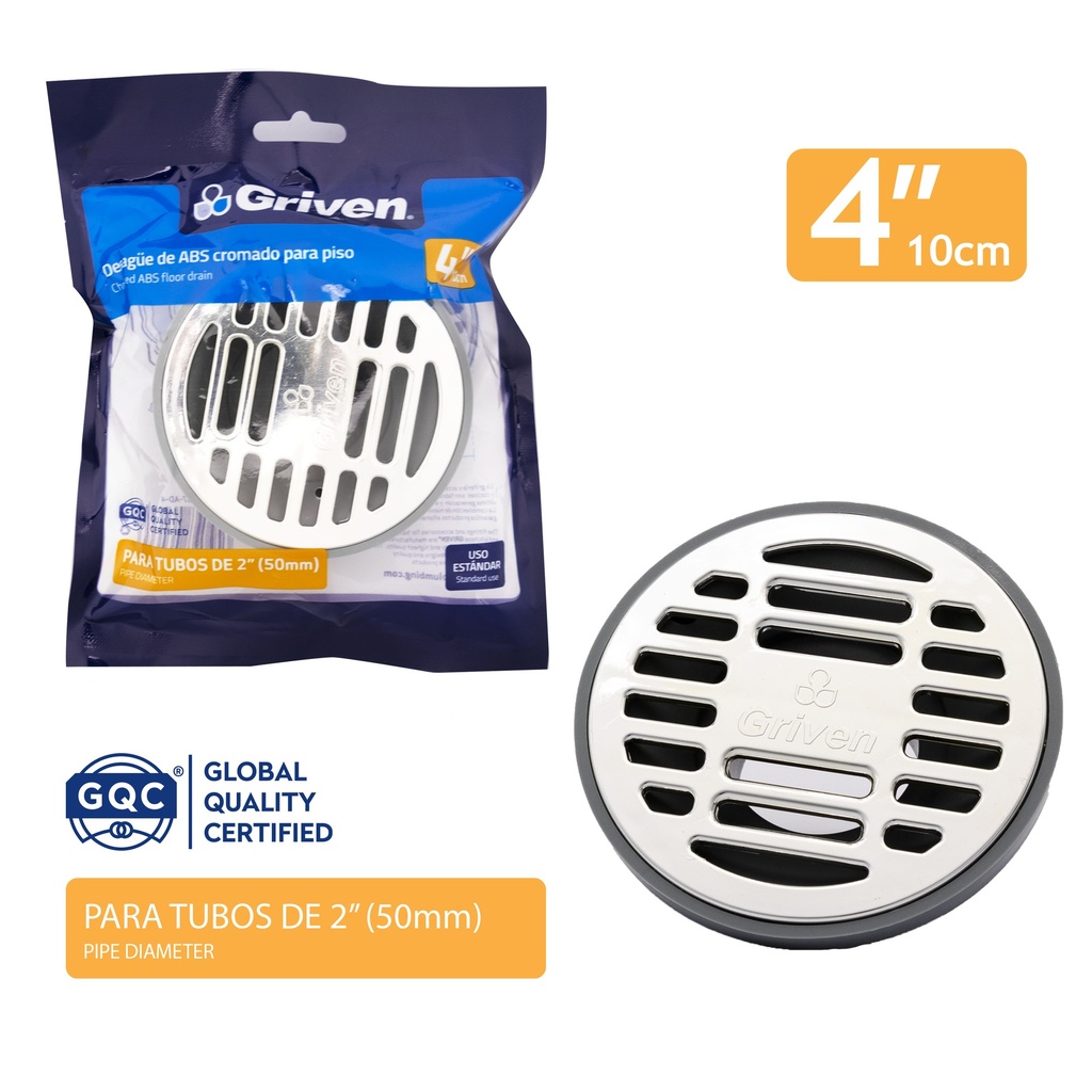 REJILLA STANDARD CROMADA BA SE PLASTICO GRIVEN 3-990