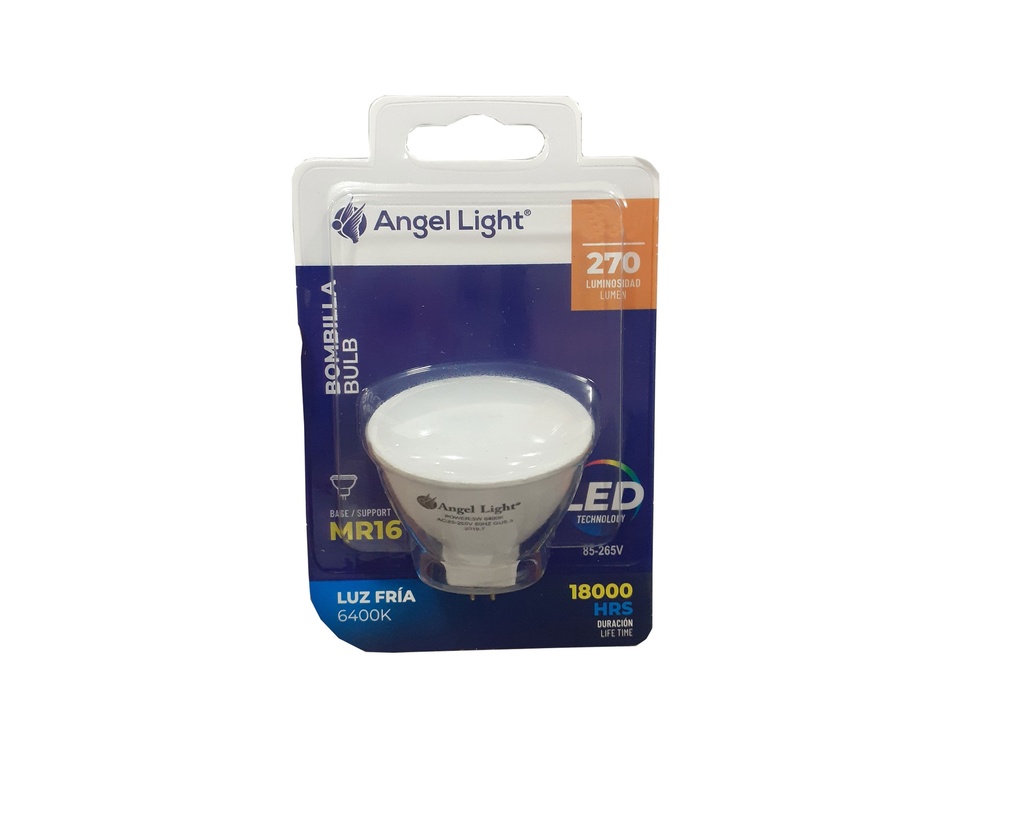 BOMBILLO DICROICO LED 5W MR16 85-265V 4-013