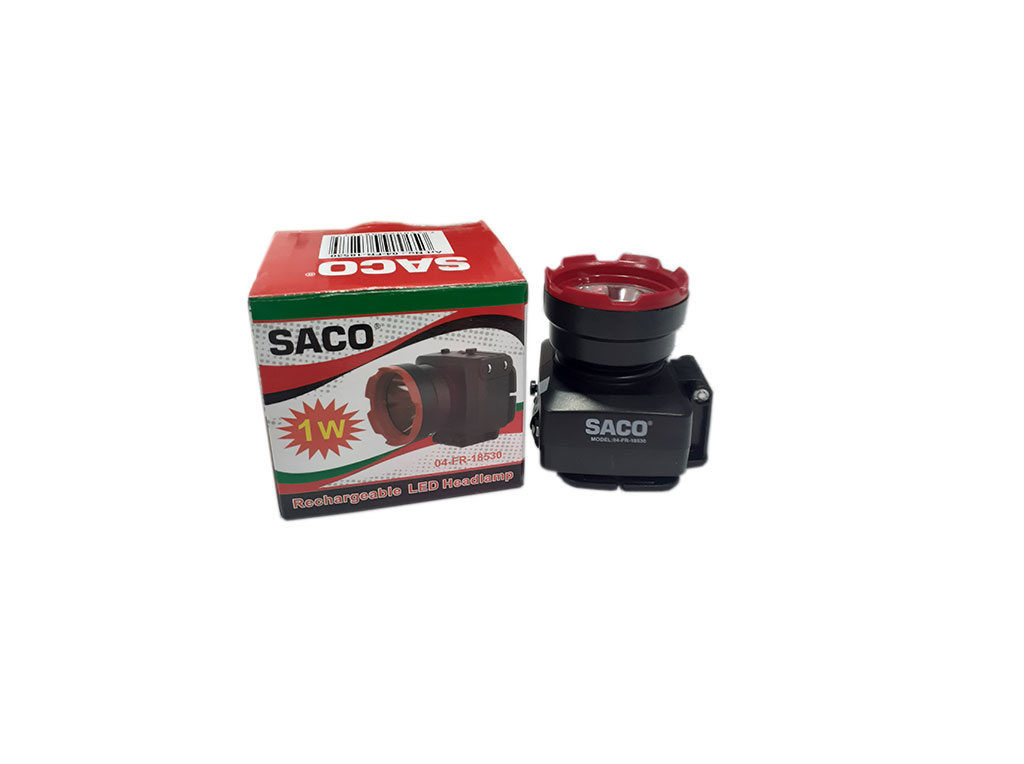 LINTERNA MINERA RECAR LED 1W SACO 4-024