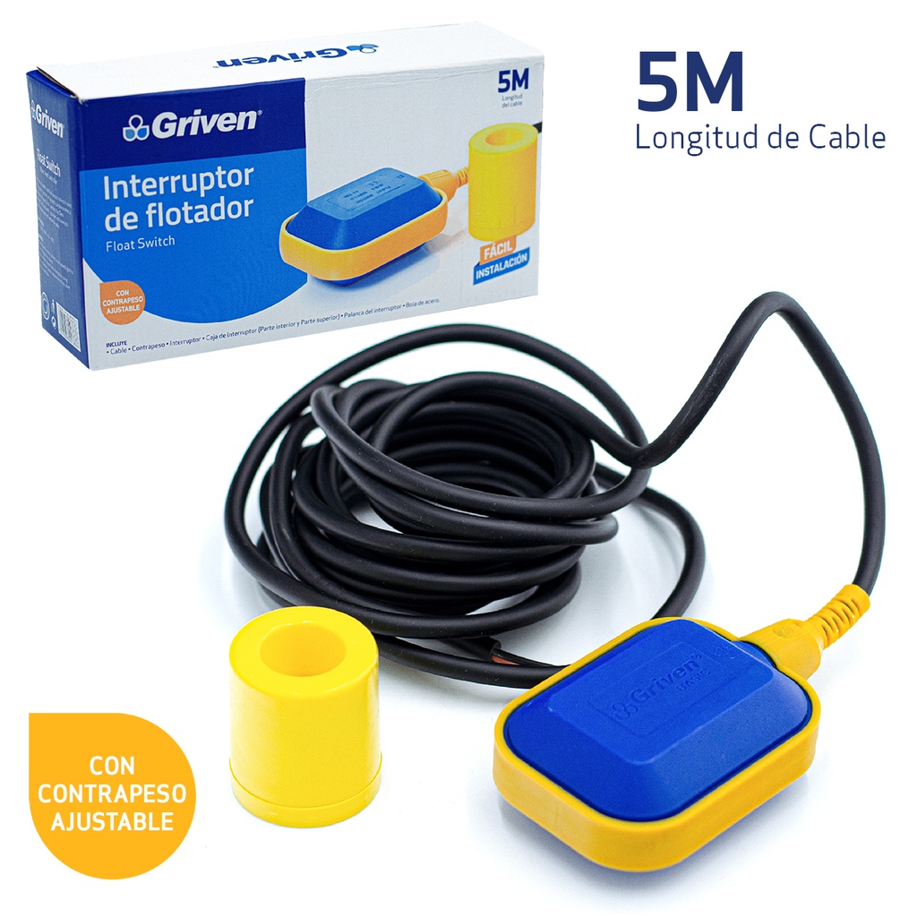 FLOTANTE ELECTRICO x 5MTS CON C/PESO GRIVEN 4-111