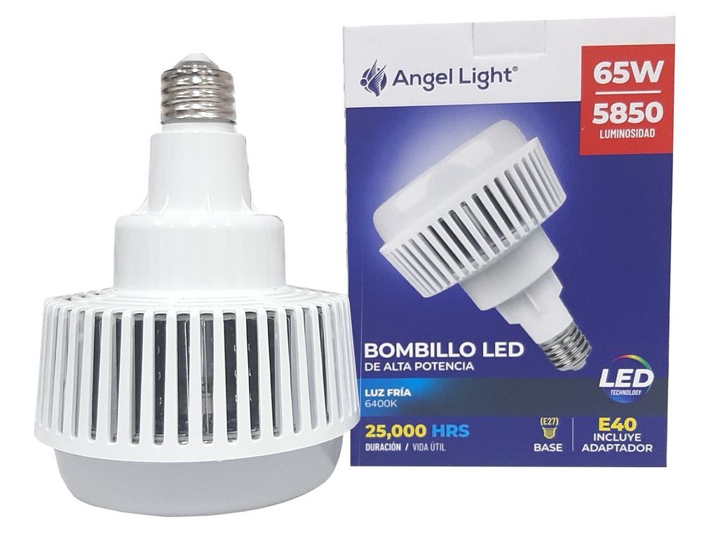 BOMBILLO LED 65W ANGEL LIGHT E27/E40 110/220 4-128