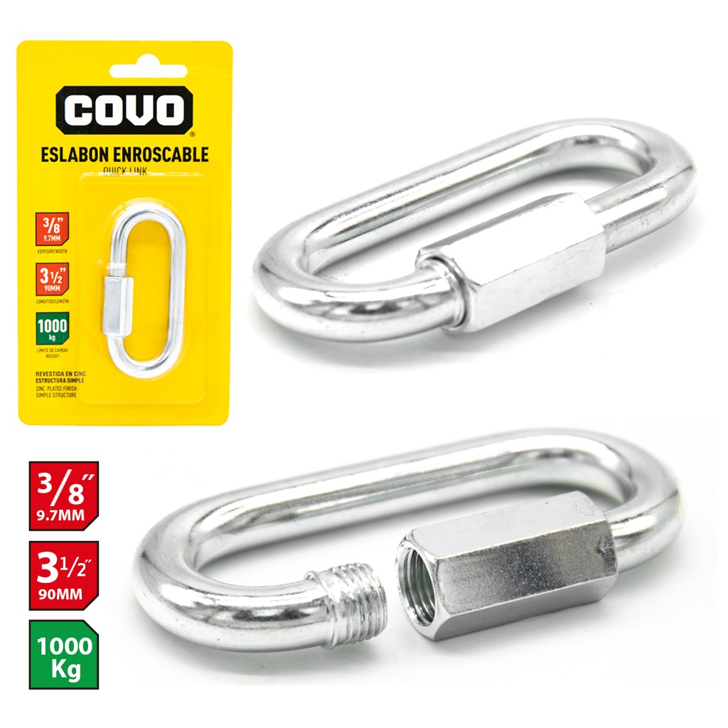 ESLABON ENROSCABLE 3/8 x 3 1/2 COVO 4-142