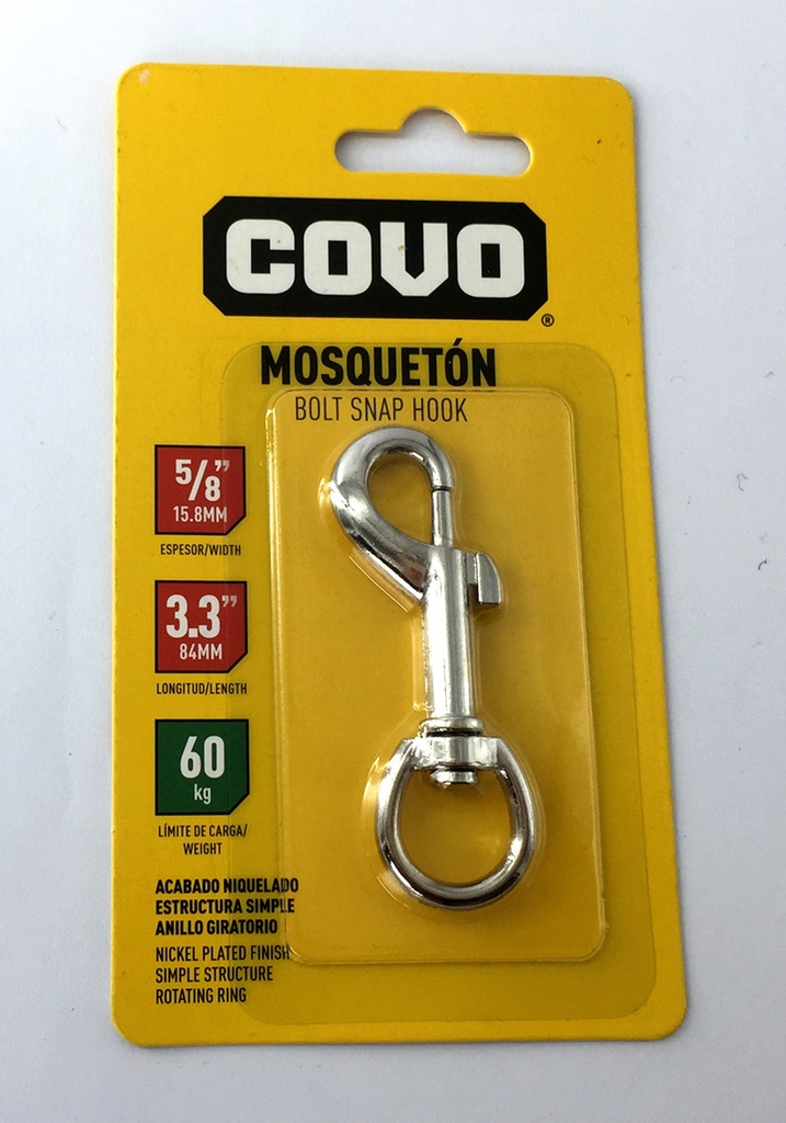 LLAVERO DE METAL 5/8 x 3.3" COVO 4-152