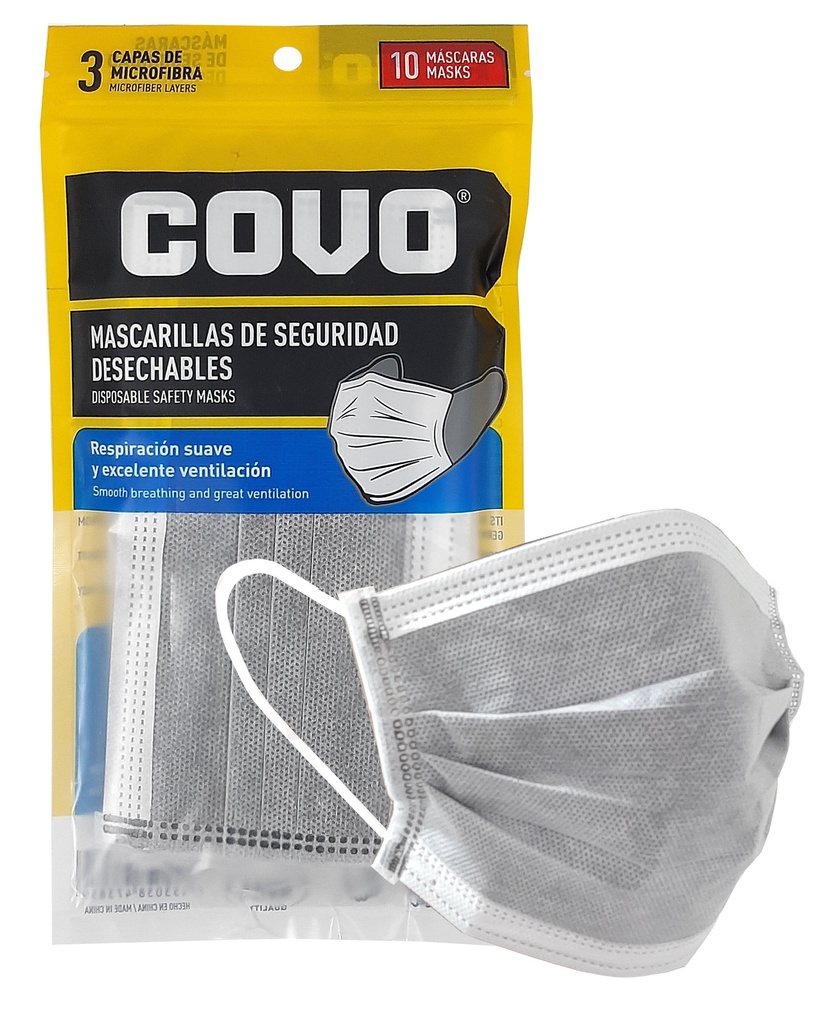 MASCARILLA DESECHABLE x Unidades COVO 4-187