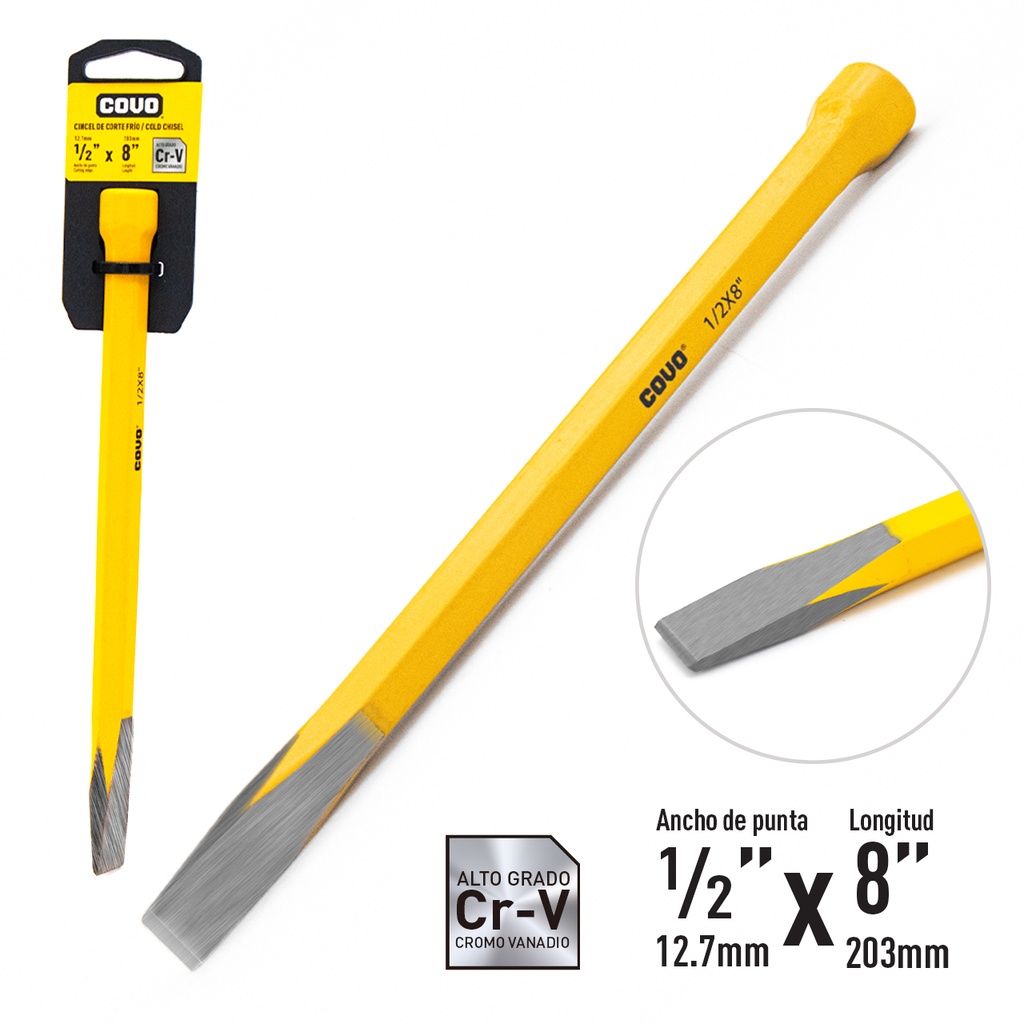 CINCEL 1/2 X8" COVO 4-188