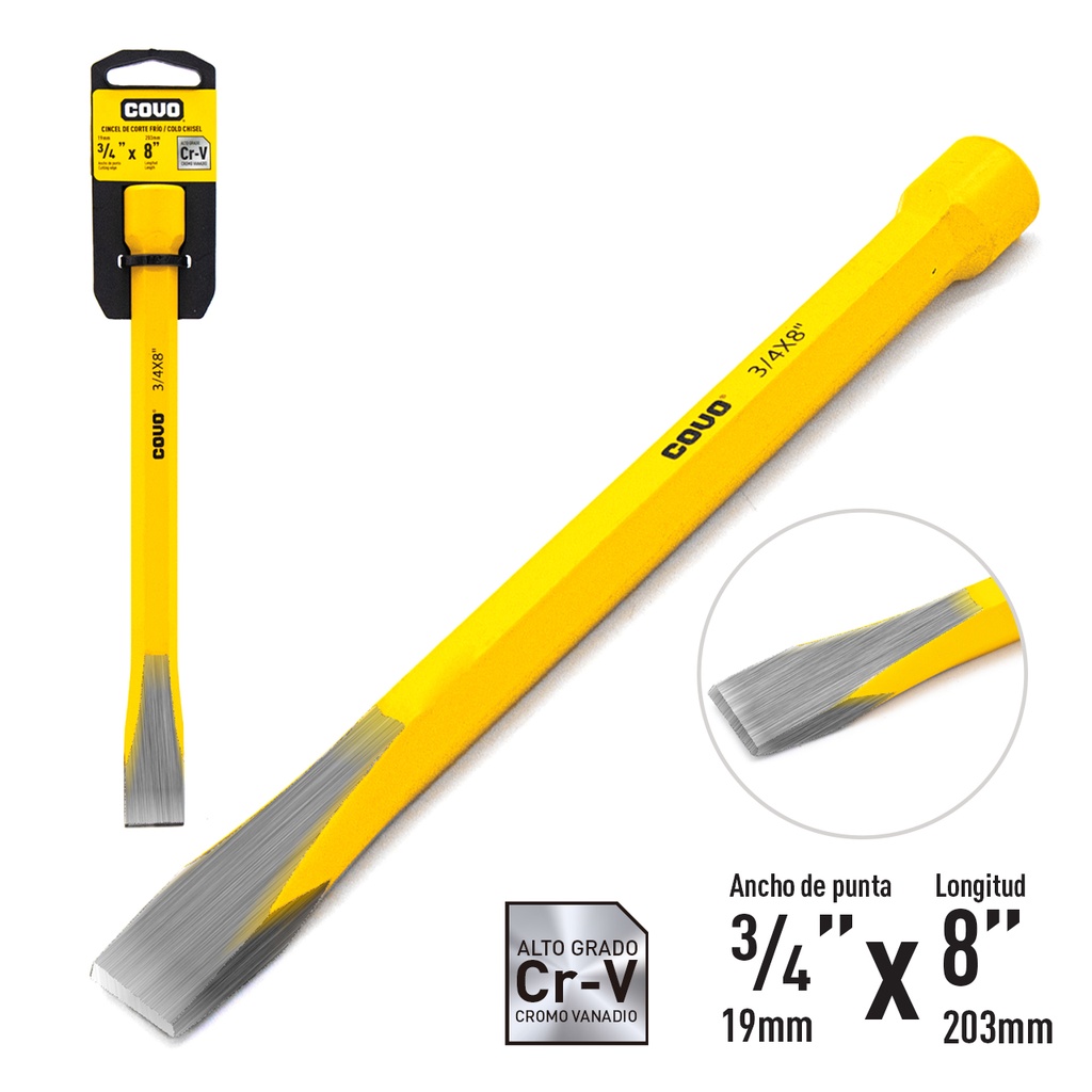 CINCEL 3/4 X8" COVO 4-190