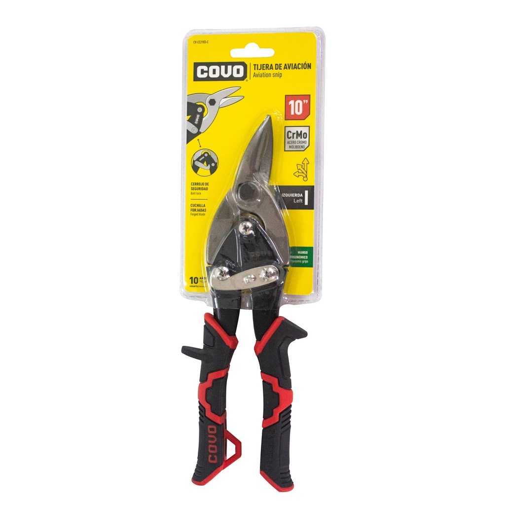 TIJERA DE AVIACION 10" IZQUIERD COVO 4-206