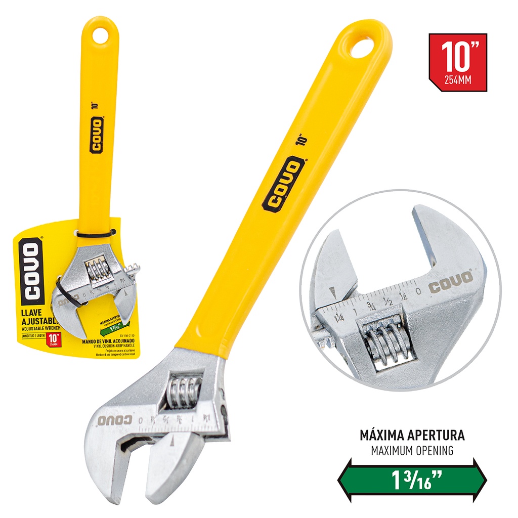 LLAVE AJUSTABLE 10" COVO 4-213