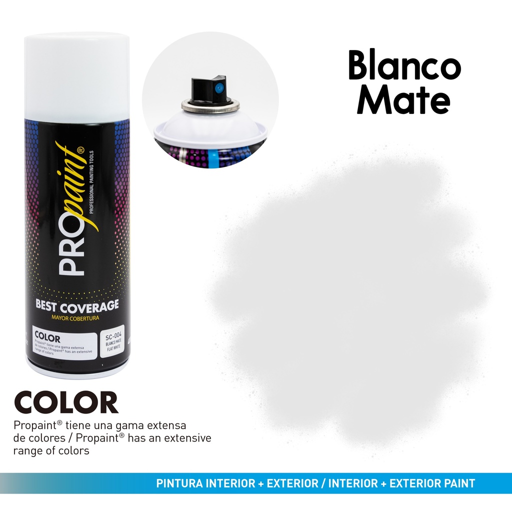 SPRAY BLANCO MATE x 400 ML PRO PAINT 4-223