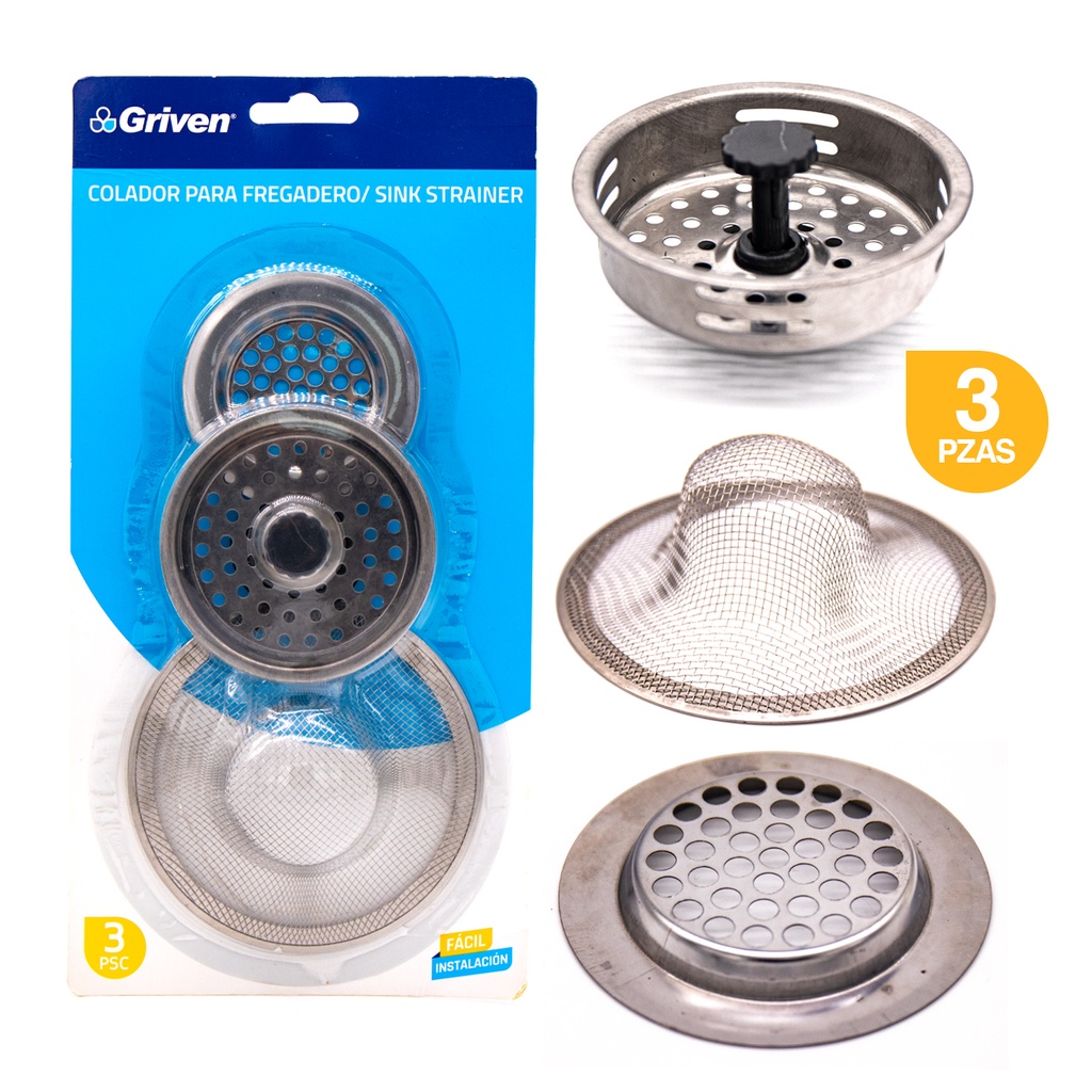 COLADOR 3 PIEZAS GRIVEN 4-235