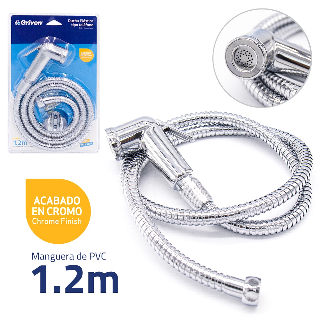 DUCHA TELEFONO 1.2M GRIVEN 4-248