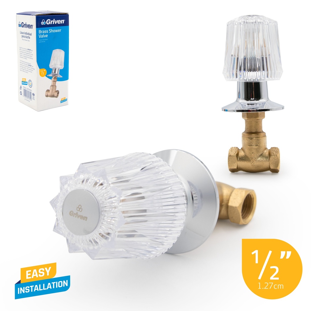 LLAVE P/DUCHA INDIVIDUAL x 1/2 BRONCE GRIVEN 4-255