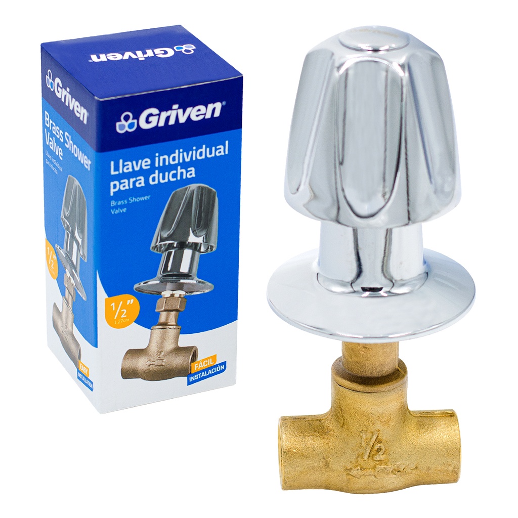 LLAVE P/DUCHA INDIVIDUAL x 1/2 BRONCE GRIVEN 4-256