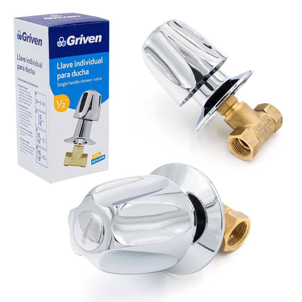LLAVE P/DUCHA INDIVIDUAL x 1/2 BRONCE GRIVEN 4-257