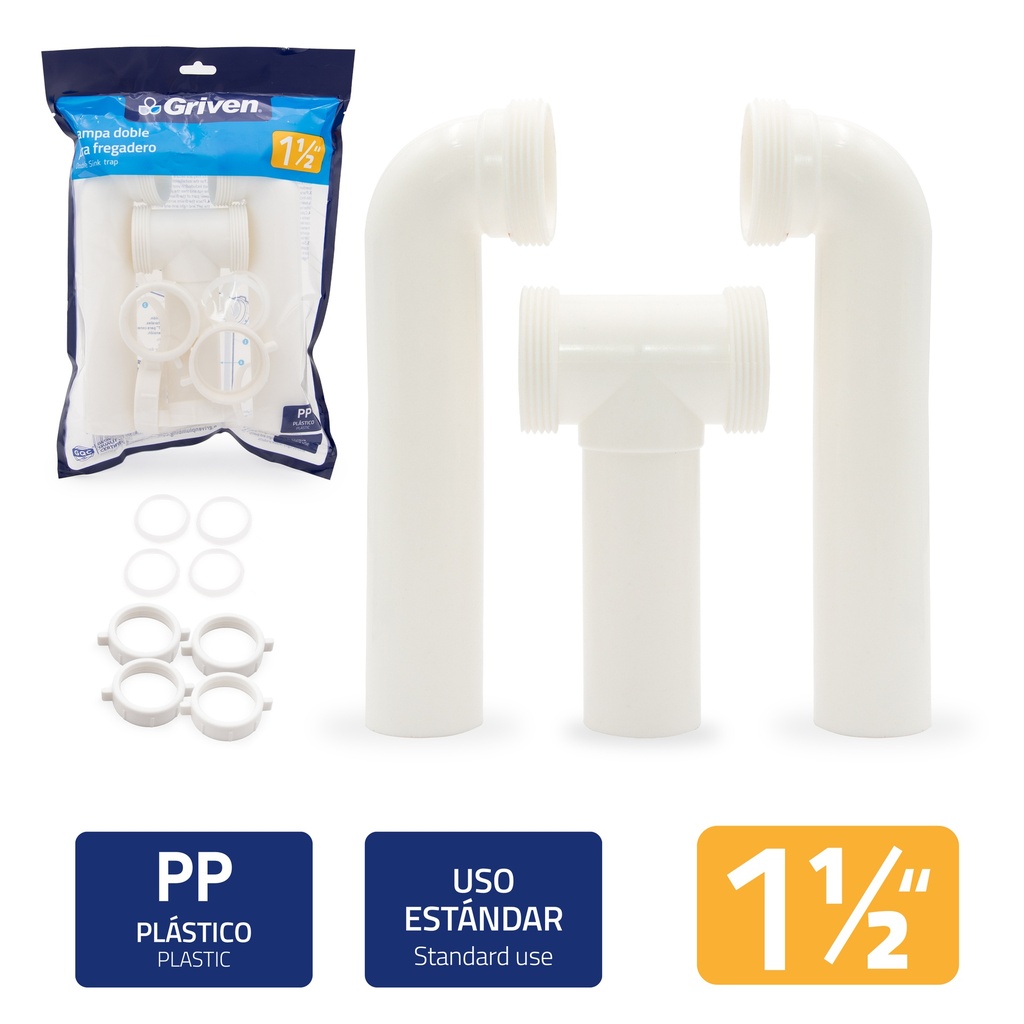 SIFON O COLECTOR DOBLE GRIVEN 4-270