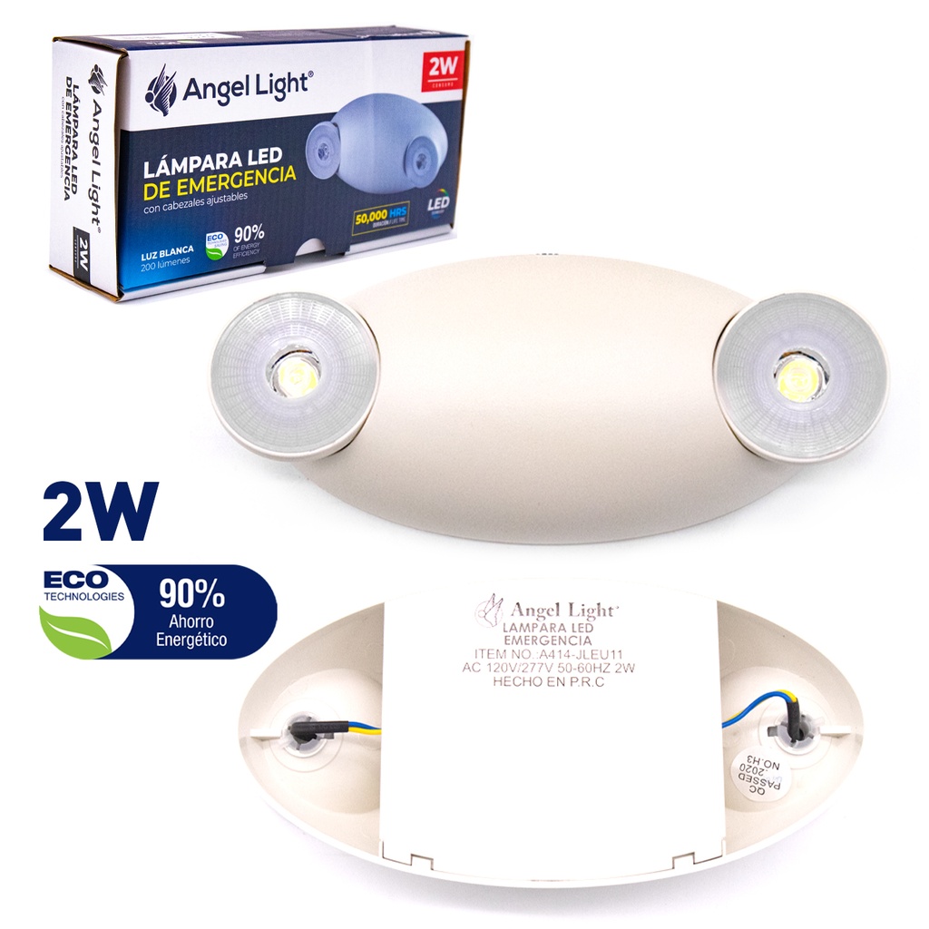 LAMPARA DE EMERGENCIA LED 2W 85-265V 4-337