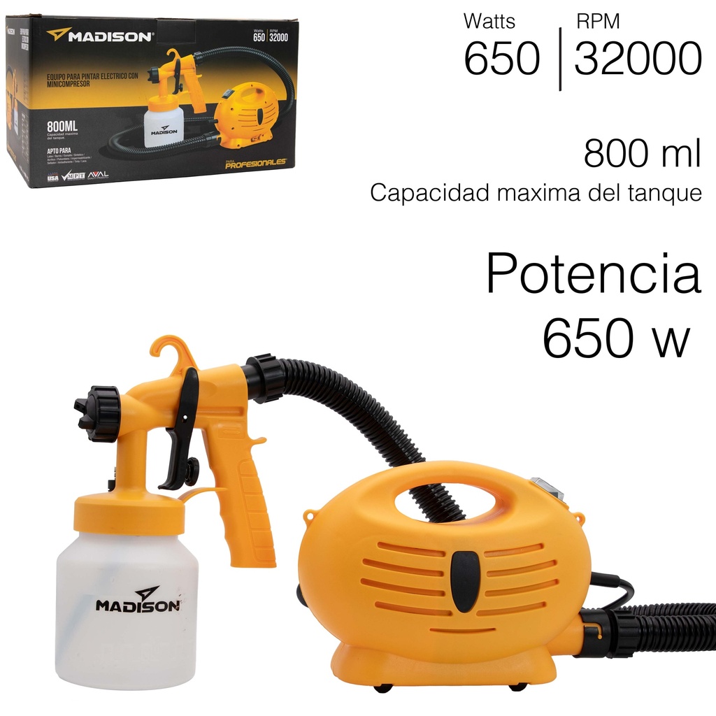 PISTOLA PARA PINTAR O FUMIGAR MADISON 4-367