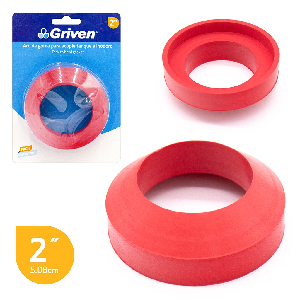 GOMA PARA TANQUE WC 2" GRIVEN 4-373