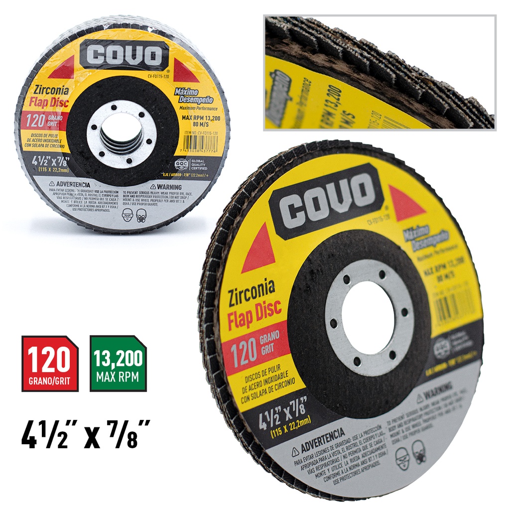 DISCO FLAP 4 1/2 DE 120 COVO 4-433