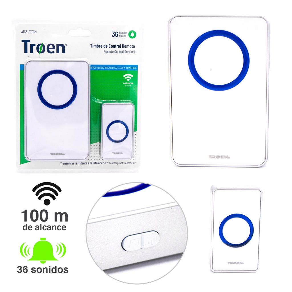 TIMBRE PARA PUERTA TROEN 4-449