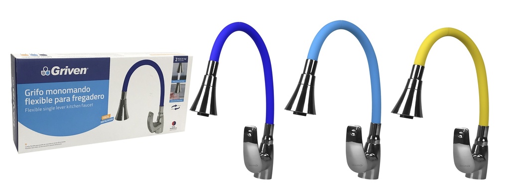 LLAVE FREGADERO MONOMANDO COLORES GRIVEN 4-513