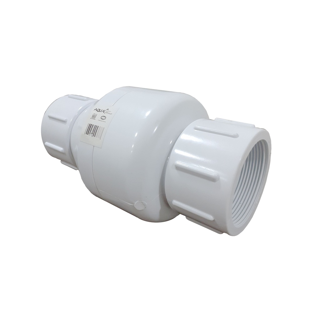 VALVULA CHECK PVC x 1 1/2" C/ROSCA AQUAFINA 4-533