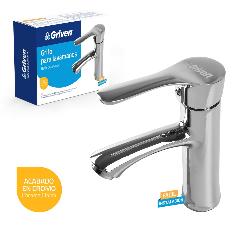 LLAVE LAVAMANO INDIVIDUAL METALICA GRIVEN 4-557