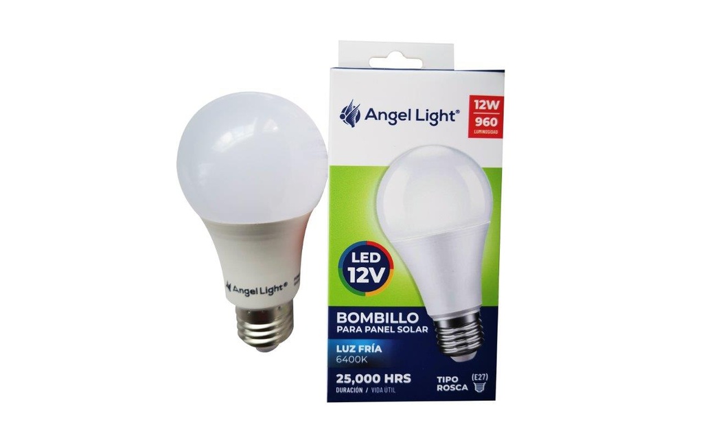BOMBILLO BULBO LED 12W 12V P/PANEL SOLAR ANGEL LIGHT 4-562