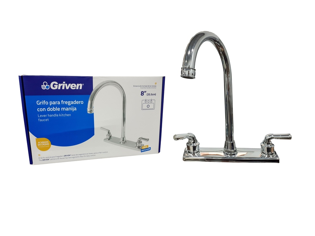 LLAVE FREGADERO DOBLE METALICA GRIVEN 4-597