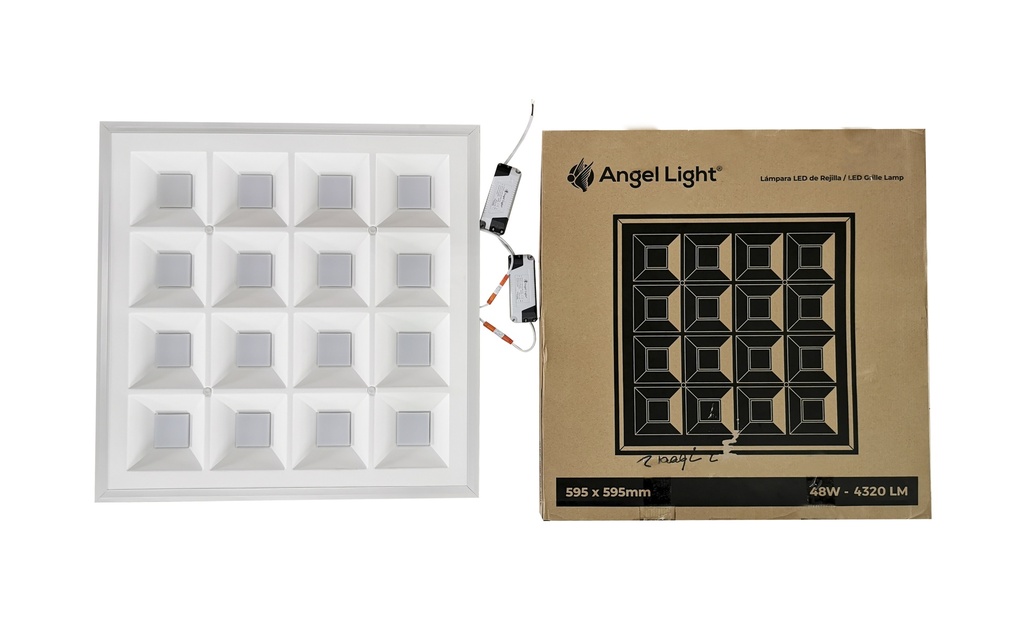 LAMPARA LED EMPOTRAR 595mmx595mm 48W 85-265V 4-610