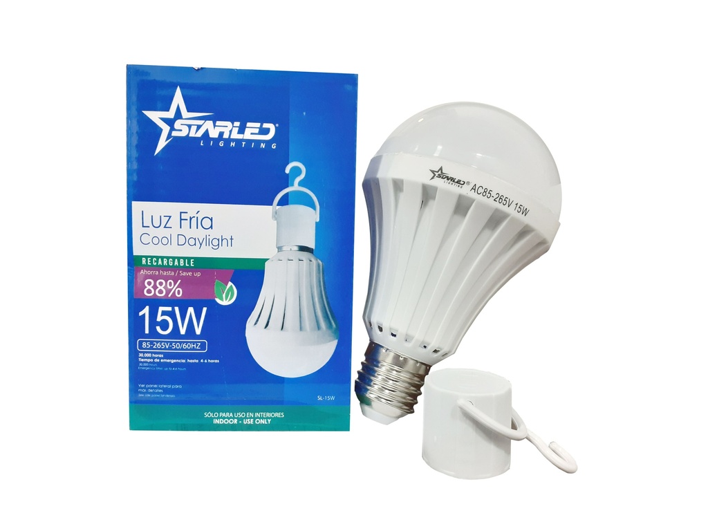 BOMBILLO RECARGABLE 15W STARLED 4-634