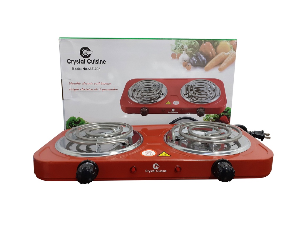 COCINA ELECTRICA 2 HORNILLA CRYSTAL CUISINE 4-643